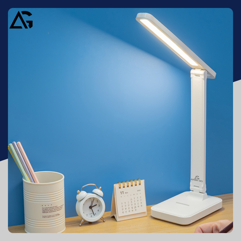 Lampka biurkowa LED bezprzewodowa USB szkolna do czytania nocna regulowana - obrazek 12