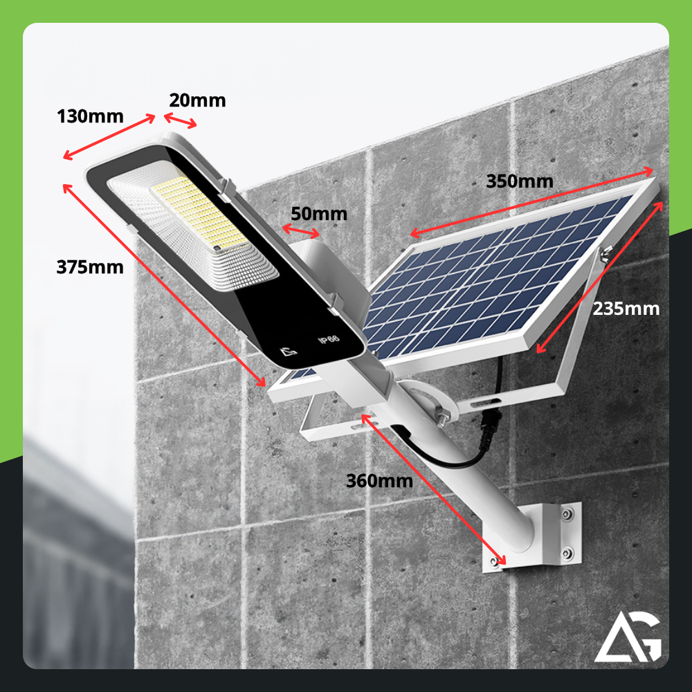 Lampa solarna LED z pilotem i czujnikiem ruchu do ogrodu 1000W - obrazek 6