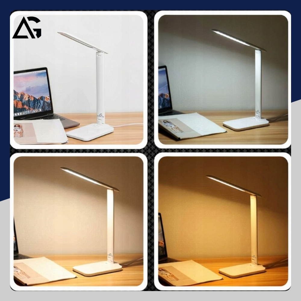 Lampka biurkowa LED bezprzewodowa USB szkolna do czytania nocna regulowana - obrazek 11