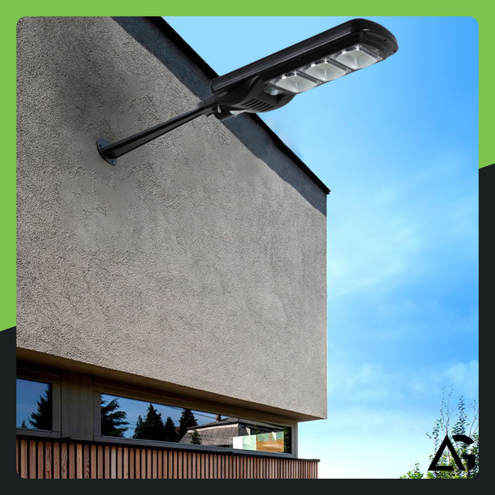 Lampa solarna LED 1400W uliczna z czujnikiem ruchu zmierzchu pilot mocna zewnętrzna - obrazek 9