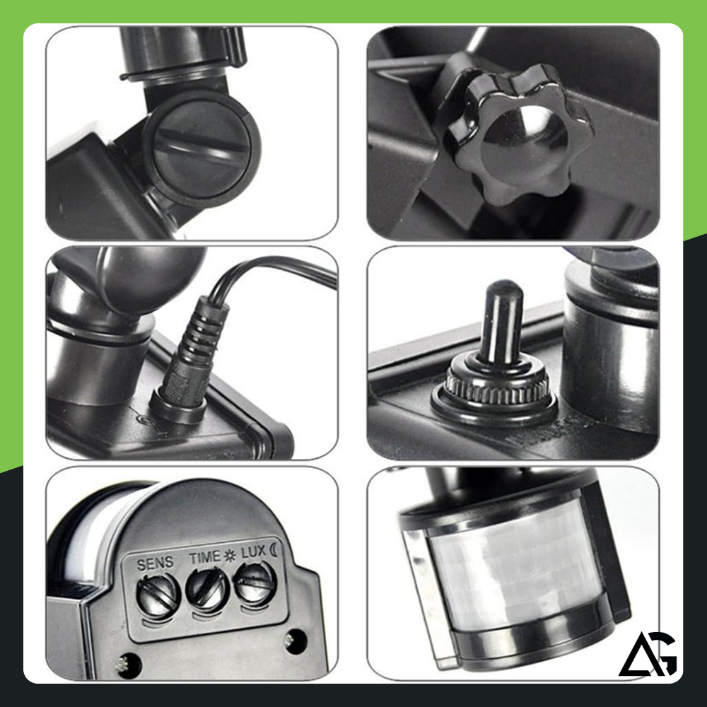 Reflektor halogen lampa solarna LED 250W z czujnikiem ruchu panel pilot zewnętrzna - obrazek 11