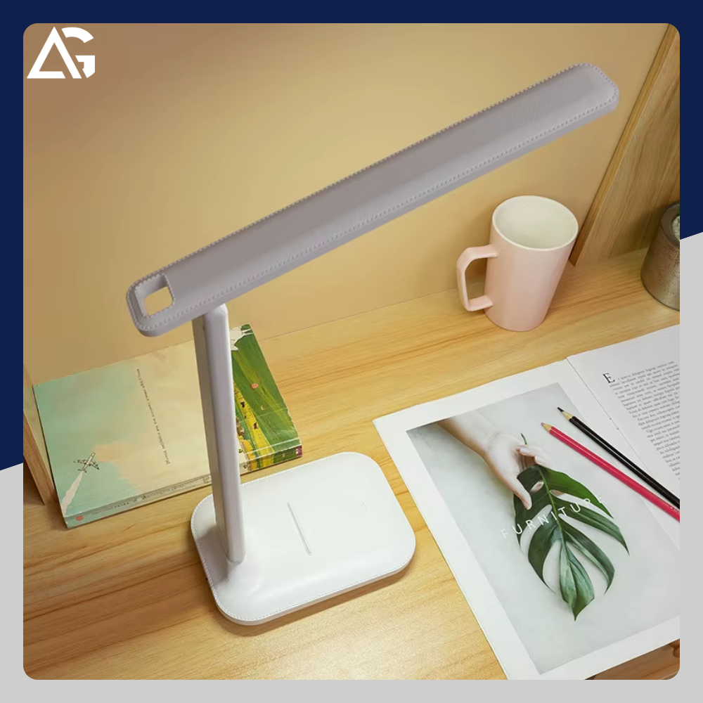 Lampka biurkowa LED bezprzewodowa USB szkolna do czytania nocna regulowana - obrazek 8