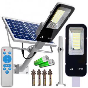 Lampa solarna LED z pilotem i czujnikiem ruchu do ogrodu 1000W