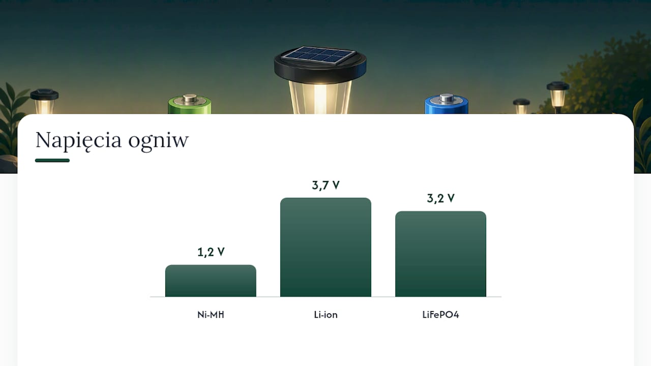 Porównanie napięć ogniw akumulatorowych