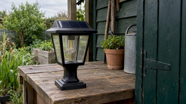 Lampa solarna czerpie energię ze światła słonecznego
